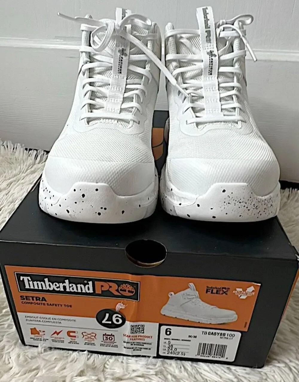 Timberland Pro Setra Mid Composite Safety Toe Work Boots Size 6
